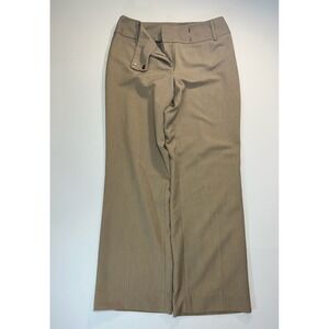 Rafaella Womens Tan Khaki Wide Leg Dress‎ Pants Size 8 Stretch Professional Work